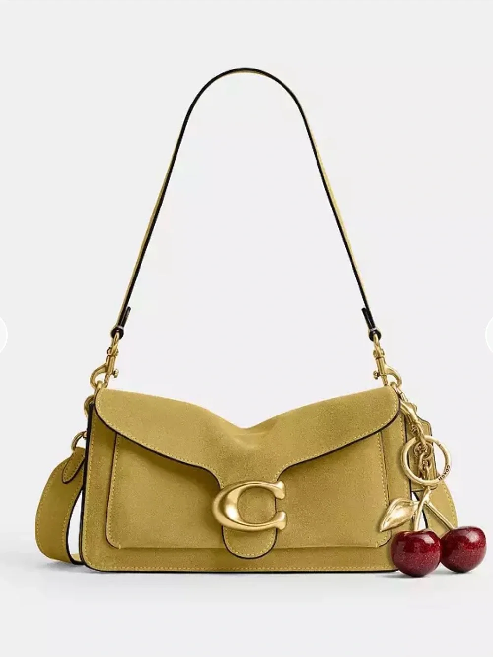 Coach Tabby Shoulder Bag in Mustard Yellow Leather